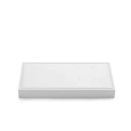 Oirlv Jewelry Display Tray White Ring Earring Display Jewelry Tray Leather Jewelry Trays Bangle Bracelet Necklace Display Trays