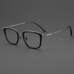 Luxury Brand Replica Acetate & Pure Titanium Glasses Large Size 155mm Big Face Ultra-light Eyeglass Unisex Ox Horn Grain Frame