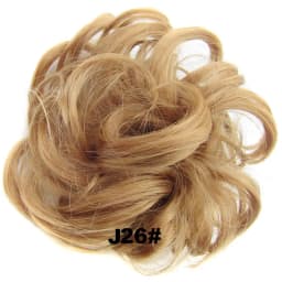 Zolin Synthetic Messy Curly Hair Bun Scrunchie Chignon Donut Elastic Rope Rubber Band Hair Bun Pad Updos Hairpiece