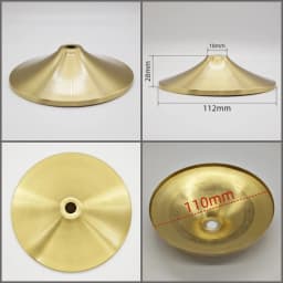 M10 Ceramic Desk Lamp Brass Base Cover Pure Copper Desk Lamp Plate I-Shaped Connector DIY Brass Lighting Hardware Accessories