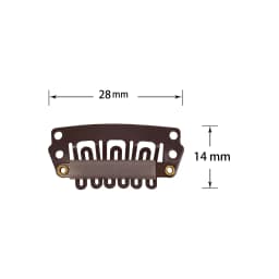 100Pcs Hair Clips with Back Rubber 32mm/28mm Wig Comb Clips Metal Snap Clip Wig Accessories for Hair Extensions DIY