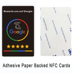 High Quality NFC Google Reviews NFC Card in German Dutch French Spanish English Polish Writing