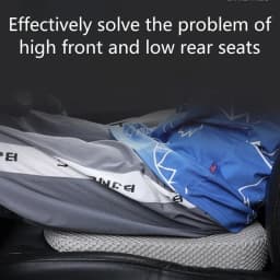 Car Seat Height Pad Thickened Memory Foam Car Seat Cushion for Sedentary Car Drivers Anti-Slip Beveled Design Leveling Pad