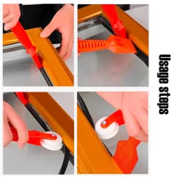 Door and Window Rubber Strip Installation Roller Wheel Shovel Nylon Material Screen Sealing Strip Press the Key Hand Tools