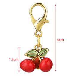 Bag Pendant Exquisite Cherry Butterfly Keychain Car Keychain Creative Fashion Women's Backpack Decoration Accessories Gifts
