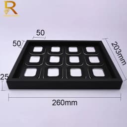 New Arrival Display Box For Gemstone Of Leather Diamond Jewelry Box Square Clear Plastic Box Loose Diamond Stone Gem