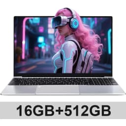 Xiaman 15.6" Laptop Computer Intel Core i3 Notebook PC Fingerprint Unlock Windows 11 Pro 16GB RAM 512GB 1TB SSD HD 1080P Laptops