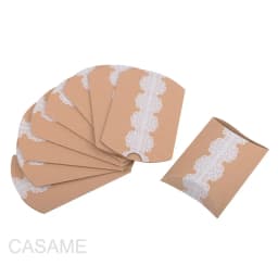 10pcs Kraft Paper Pillow Candy Box Christmas Gift Packaging Boxes Candy Bags Wedding Baby Shower Birthday Party Decoration