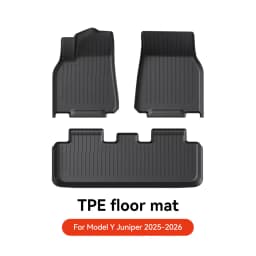YZ TPE Car Floor Mats for Tesla Model Y Juniper 2025 2026 Luggage Mat Set Four Seasons Waterproof Anti-slip Trunk Mat