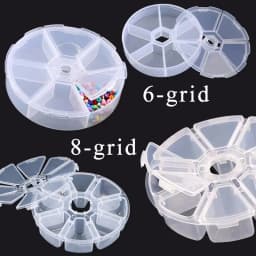 1Pcs Transparent Plastic Storage Jewelry Box Compartment Adjustable Container For Beads Earring Box Jewelry Rectangle Box Case