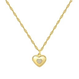 2026 Original 925 Sterling Silver Planet Necklace Love Heart Zircon Inlaid Romantic Fashion Fine Jewelry Party Gifts for Women