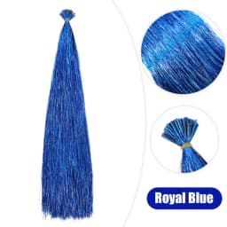 50pcs Synthetic I Tip Tinsel Hair Extensions Glitter Tinsel Hair Fairy Hairpieces Party Dazzle Hair Accessories For Women Girls