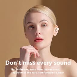 Earphone Clip Wireless Bluetooth Headphone Bone Conduction Headset High Quality TWS Auriculares Sport Noise Canceling With Mic