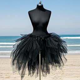 Black Tutu Skirt High Waist Puffy Short Mini Cake Skirt For Women Summer Beach Halloween Girls Birthday Skirt