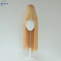Very High Quality 600g 68 Colors 40 Inch 100cm Long Straight Cosplay Wig With Bangs Heat Resistant Hair Anime Wigs + Wig Cap