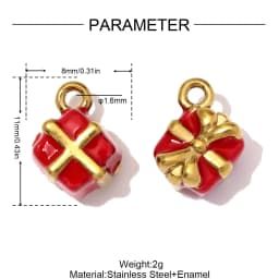 3pcs/Lot Stainless Steel Round Red Agate DIY Earring Charms Amethyst Natural Stone Necklace Pendants Woman Waterdrop Jewelry