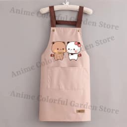 Bubu Dudu Kitchen Waterproof Oil Resistant Apron for Men Women Anime Fashion Aprons Cooking Solid Color Hotel Work Clothes Gifts