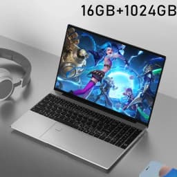 2026 Silver Laptop 15.6-inch Gaming Computer Intel i9-9900 IPS HD Video 16 GB/32GB ddr3 1024GB/2048GB ssd M.2 Windows 11 Notebo