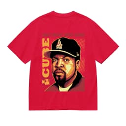Retro 90s Ice Cube LA West Coast Rapper Graphic Shirt Men Women Y2K Vintage Style Casual Cotton Top