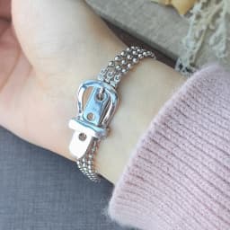 New 925 Sterling Silver Metallic Belt Vintage Punk Bracelet Bangle For Woman Girl Fashion Jewelry Gift Dropship Wholesale