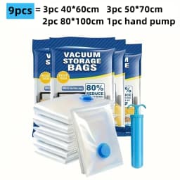 Vacuum Pump for Bags Transparent Folding Compressed Space Saving Vacuum Bag for Clothes Vacuum Storage Bags with Pump