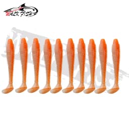 WALK FISH 10PCS 4.5cm-7.5cm Soft Plastic Fishing Lure Worm Baits Jigging Wobbler Fishing Lures Swimbaits for Saltwater Fishing