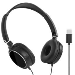Type-C Wired Headphones 3 5mm Bass Stereo Foldable Adjustable Headphones Suitable For Pc Mp3 Mobile Headphones