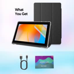 BAKEN 7-inch Tablet (Android 13, Quad-core, 2GB+32GB, Supports 1TB Expansion, WiFi 6, Dual Cameras); Includes Protective Case