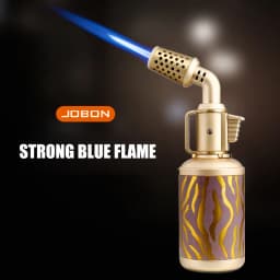 JOBON Creative Shape Cigar Lighter Blow Torch Windproof Locking Blue Flame Rotor Design UV Transfer Printing Craft Gifts