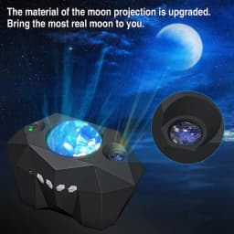 Laser Galaxy Starry Sky Projector LED Night Light Wall Lamps Bluetooth Desk Lamp Atmosphere For Bedroom Beside Star Projection