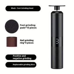 Electric 2-in-1 Foot Grinder and Nail Grinder, USB Charging Foot Grinder, Foot and Hand Care, Multifunctional Foot Beauty Device