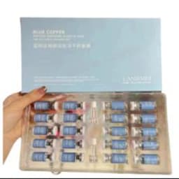 Blue Copper GHK-CU Lyophilized Powder Set Moisturizing Whitening Face Serum Anti Wrinkle Smooth Tender Brighten Essence 20PCS