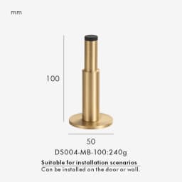 Nurlin Brass Door Plain Stop Bathroom Door Room Stopper Floor Wall Mountnt Bumper Holder Catch Antique Brass Matt Black Nickel