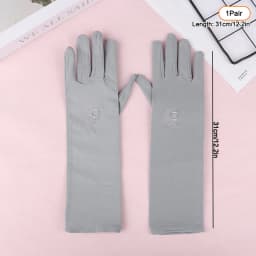 Sunscreen Stretch Women Anti UV Mid-long Breathable Glove For Spring Summer Thin Gloves