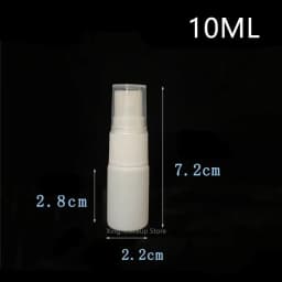 50PCS 10/20/30/50/100ml White PE Plastic Refillable Bottles Fine Mist Perfume Atomizer Mini Empty Spray Bottle Alcohol Bottle
