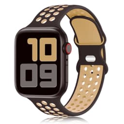Sport Strap for Apple Watch Band 44mm 40mm 42-38-41mm 45 mm Air-hole Silicone Bracelet iWatch Series 9/8/7 6 SE 5 Ultra 2 49mm