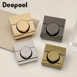 1-5Pcs 33x34mm Bag Lock Snap Buckle Metal Handbag Clasp Purse Closure Flap Wallet Decorative Latch Leathercraft Repair Hardware
