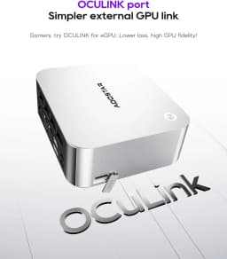 AOOSTAR MACO AMD Ryzen AI 9 HX 470 Powerful AI PC LPDDR5 32GB 3*M.2 2280 SSD USB4 OCulink WIFI7 BT5.4 Mini PC Gaming Computer