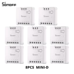 SONOFF MINI-D Dry Contact WiFi Smart Switch ESP32 Chip Matter Compatible AC/DC Input 1-10PCS Set Smart Scene via EWeLink Alexa