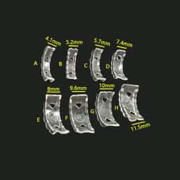 8 Sizes Silicone Invisible Clear Ring Sizer Anti-Loss Proof Invisible Ring Holder Retainer Shrinker for Large Rings