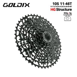 GOLDIX 10 speed cassette 11 40 42 46 48 50 10-speed mtb cassette for Shimano HG structure Ultralight hollow bike cassette