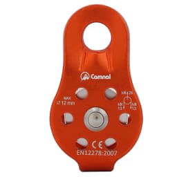 26KN Single Swivel Rope Pulley High Strength Aluminium Alloy Climbing Pulley Block For 12mm Rope