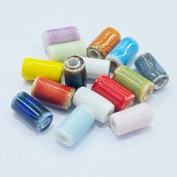 10*5MM Tube Shape Long Cylinder Ceramic Porcelain Spacer Beads For Jewelry Making DIY Column Accessory