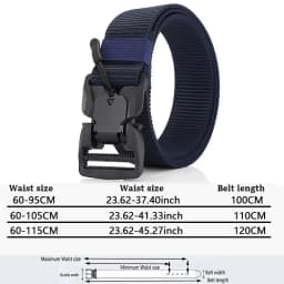 Man Belt Nylon Webbing Working Belt Casual Belt Men Magnetic Canvas Buckle Fabric Waist Belt Men's Trousers Waistband HB050