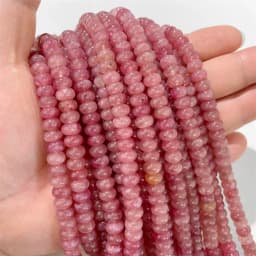 High Quality Natural Stone Bead Rondelle Shape Loose Spacer Abacus Quartz Beads For Handmade Jewelry Bracelet Necklace DIY