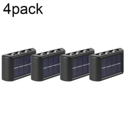 1/2/4/8Pack Solar Powered Wall Lights Outdoor Waterproof LED Solar Light Up and Down Luminous Lighting for Garden Fence Decor