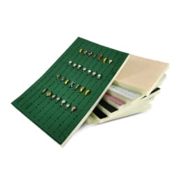 Hundred Positon Ring Display Mat Ring Storage Props Jewelry Tray Inner Liner Jewelry Box Insert Pad DIY Sponge Mat 33.5*22.5*1cm