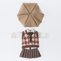 Ob11 Doll British Style Vest Set Doll School Uniform Doll Peaked Cap Accessories For Ymy, Nendoroids P9, 1/12 Bjd, Gsc, Molly