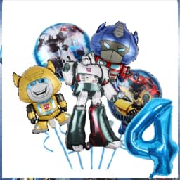 Transformation Birthday Party Decoration Plates Tablecloth Shape Shifting Robot Balloon Backdrop Baby Shower Kids Party Supplies