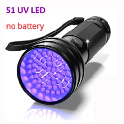 High Quality Black Light UV Light 51LED 21LED 12LED UV Light 395nm LED UV Flashlight Torch Light Lamp Safety UV Detection
